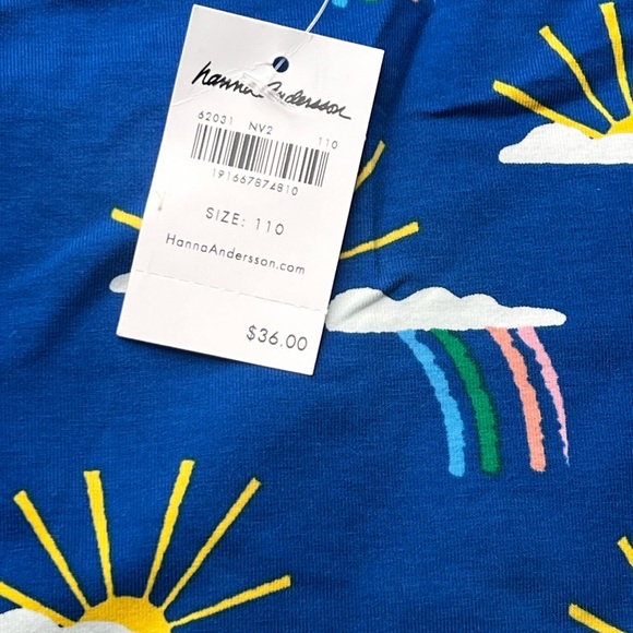 Hanna Andersson Rainbow Print Swing Dress NWT - Picture 5 of 8